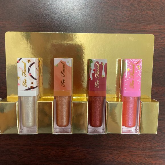 BNIB Too Faced Better not pout but if you do keep it classy lip gloss set - Picture 2 of 6